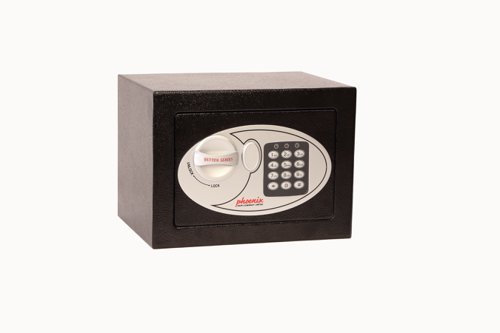 Phoenix Compact Home Office SS0721E Black Security Safe with Electronic Lock