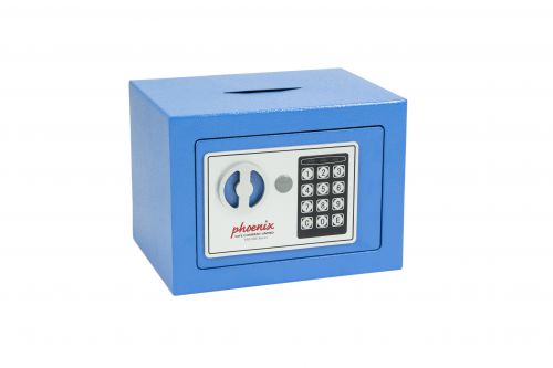 Phoenix Compact Home Security Safe Electronic Lock and Deposit Slot Blue SS0721EBD