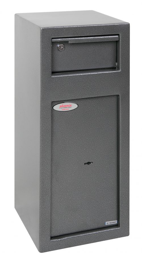 Phoenix Cashier Day Deposit Security Safe Key Lock Graphite Grey SS0992KD