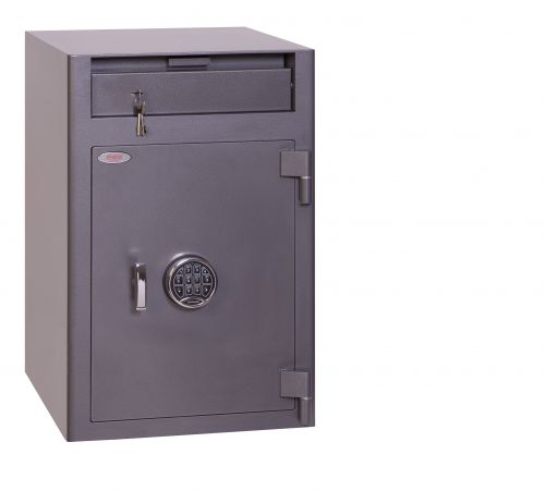 58332PH | THE PHOENIX CASHIER DEPSOIT is a front loading security and deposit safe for 24 hour cash management. 