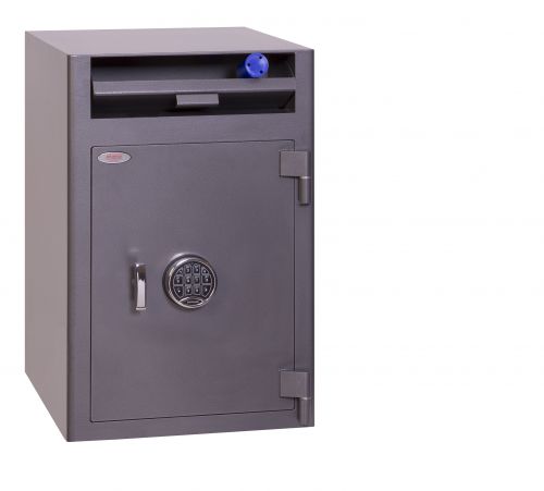 Phoenix Cash Deposit SS0998ED Size 3 Security Safe with Electronic Lock Cash Safes SS0998ED