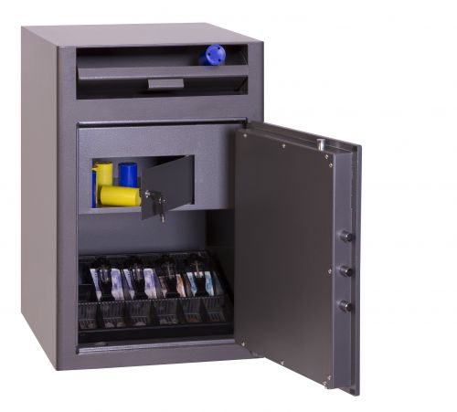 Phoenix Cash Deposit SS0998ED Size 3 Security Safe with Electronic Lock Cash Safes SS0998ED