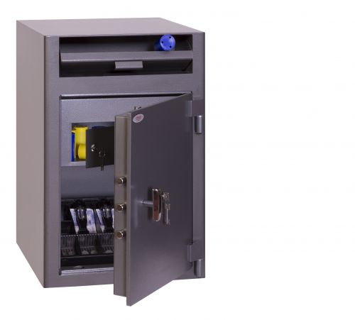 Phoenix Cash Deposit SS0998KD Size 3 Security Safe with Key Lock PX0021