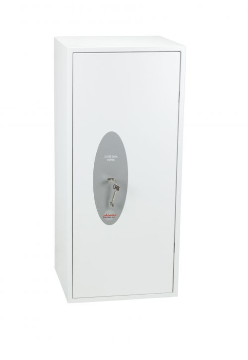 Phoenix Fortress Size 5 S2 Security Safe Key Lock White SS1185K