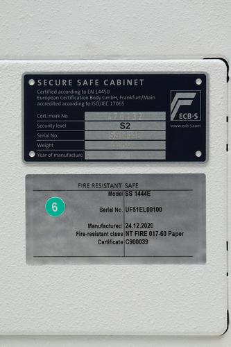 Phoenix Fortress Pro SS1444E Size 4 Fire & S2 Security Safe with Electronic Lock