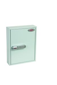Phoenix Commercial Key Cabinet 42 Hook Electronic Lock Light Grey KC0601E