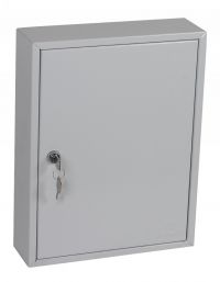 Phoenix Commercial Key Cabinet 42 Hook Key Lock Light Grey KC0601K