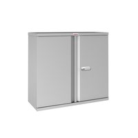 Phoenix SC Series 2 Door 1 Shelf Steel Storage Cupboard in Grey with Electronic Lock SC1010GGE