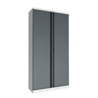 Phoenix SCL Series SCL1891GAK 2 Door 4 Shelf Steel Storage Cupboard Grey Body & Anthracite Grey Doors with Key Lock