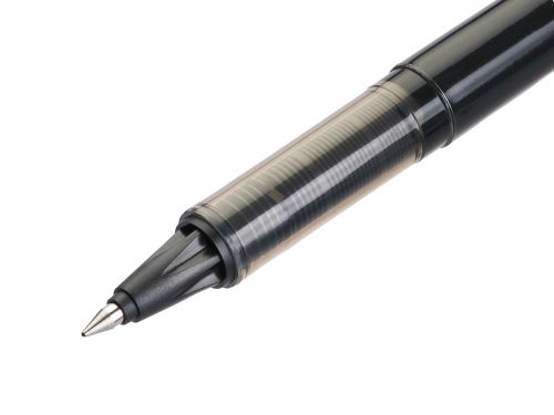 Pilot V-Ball VB5 Rollerball Pen Fine 0.5mm Tip 0.3mm Line Black Ref 4902505085406SA [Pack 12]