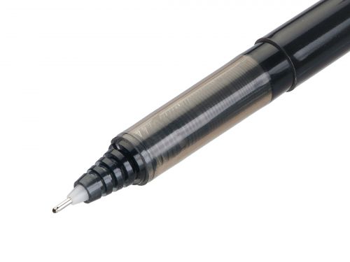 Pilot V7 Hi-Tecpoint Rollerball Pen Black (Pack of 12) 101101201