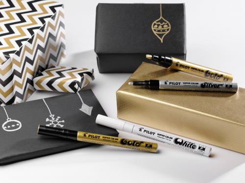 Pilot Bullet Tip Permanent Marker Medium Gold (Pack of 12) SCGM