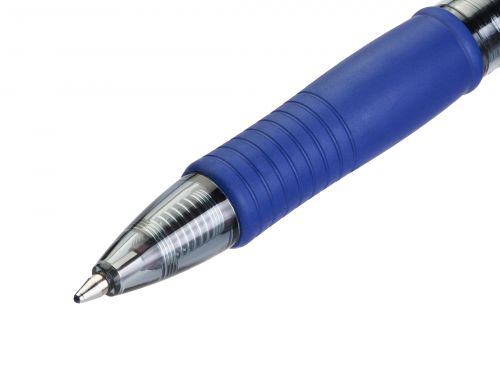 Pilot G210 Gel R/ball Pen Rubber Grip Retractable 1.0mm Tip 0.48mm Line Black Ref 4902505209802 [Pack 12] Pilot Pen