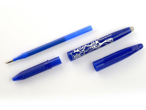 Pilot FriXion Ball Erasable Gel Rollerball Pen 0.7mm Tip 0.35mm Line Blue (Pack 12) - 224101203