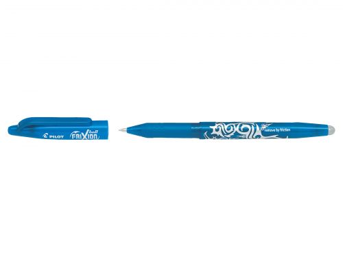 Pilot FriXion Erasable Gel Ink Rollerball Pen Light Blue - Medium Tip (12)