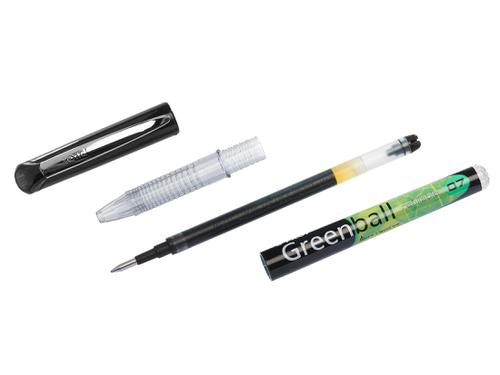Pilot Greenball Begreen Rollerball Pen Medium Line Blue (Pack of 10) 4902505345258