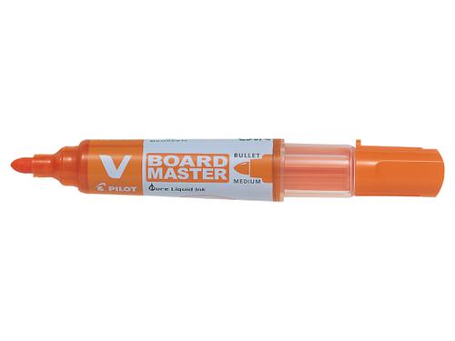 Pilot BeGreen V-Board Master Medium Bullet Tip Drywipe Marker Orange (Pack 10) - 4902505355806