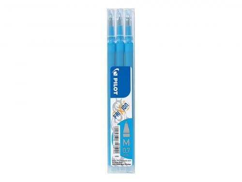 Pilot Refill for FriXion Ball/Clicker Pens 0.7mm Tip Light Blue (Pack 3) - 75300310  31564PT
