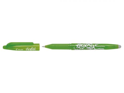 Pilot FriXion Ball Erasable Gel Rollerball Pen 0.7mm Tip 0.35mm Line Lime Green (Pack 12)