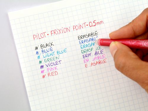 Pilot FriXion Erasable Gel Ink Rollerball Pen Light Blue - Fine Tip (12)