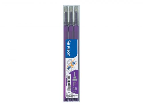 Pilot Refill for FriXion Point Pens 0.5mm Tip Violet (Pack 3) - 76300308 31501PT Buy online at Office 5Star or contact us Tel 01594 810081 for assistance