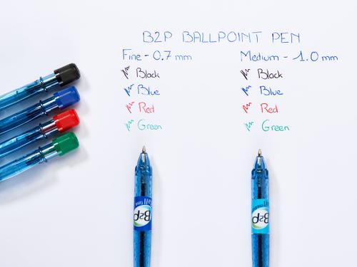 Pilot B2P Ballpoint Pen 1.0mm Tip Black Ref 4902505402685 [Pack 10] Pilot