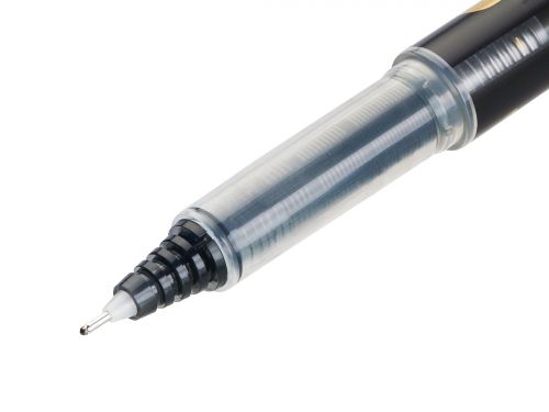 Pilot Begreen V7 Hi-Tecpoint Cartridge System Liquid Ink Rollerball Pen Recycled 0.7mm Tip 0.5mm Line Black (Pack 10) - 4902505442865