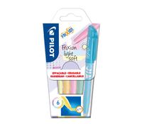 Pilot FriXion Light Soft Erasable Highlighter Pen Chisel Tip 3.8mm Line Assorted Pastel Colours (Pack 6) - WLT572572