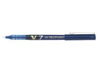 Pilot V7 Hi-Tecpoint Rollerball Pen Liquid Ink 0.7mm Tip 0.4mm Line Blue Ref V703 [Pack 12]