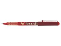 Pilot V-Ball VB7 Rollerball Pen Medium 0.7mm Tip 0.4mm Line Red Ref BLVB702 [Pack 12]