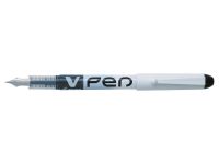 Pilot V-Pen Erasable Disposable Fountain Pen Black (Pack 12)