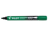 Pilot 100 Permanent Marker Bullet Tip Fine 1.0mm Line Green (Pack 12) - 4902505511127