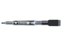 Pilot BeGreen V-Board Master Extra Fine Drywipe Marker with Eraser Black (Pack 10) - 4902505512605