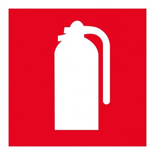 APLI PVC Self-adhesive Pictogram sign, Fire Extinguisher, Retail Hang pack - 00841