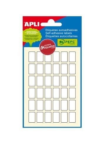 APLI White FSC Rectangular Labels 294 per Pk, 10 x 16mm