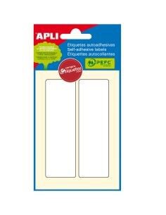 APLI White FSC Rectangular Labels 12 per Pk, 31 x 100mm