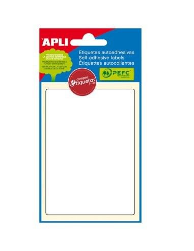 APLI White FSC Rectangular Labels 6 per Pk, 81 x 110mm