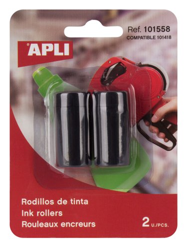 APLI Ink Rollers for Pricing Guns Hang pack of 2 (For 101418)