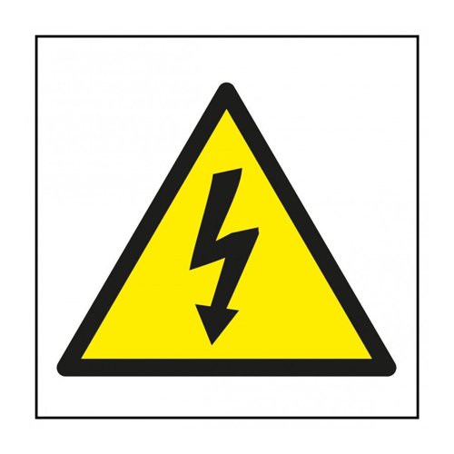 APLI PVC Self-adhesive Pictogram sign, Electric Danger, Retail Hang pack