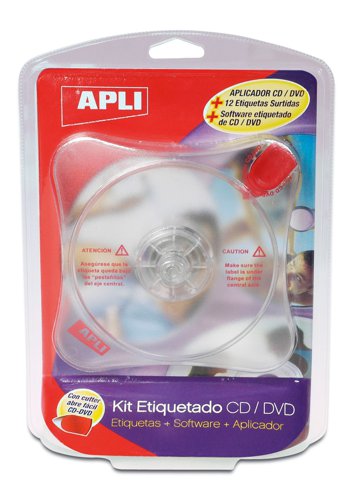 APLI CD Label Software Applicator & Asstd Labels