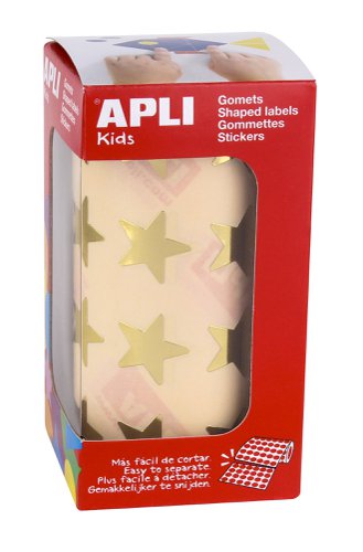 APLI Gold Star FSC Labels, Large 24mm, 1416 on Roll