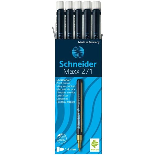 Schneider Maxx 271 Permanent Paint Marker, 2mm White - 127149 - 127149
