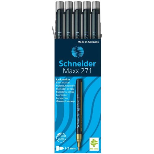 Schneider Maxx 271 Permanent Paint Marker, 2mm Silver - 127154 - 127154