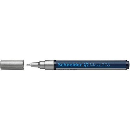 Schneider Maxx 278 Paint Marker, Extra Fine 0.8mm Silver - 127854 - 127854