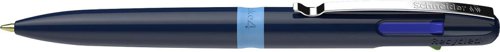 Schneider Take4, ECO 4 Colour Ballpen with Metal Clip Blue - 138003