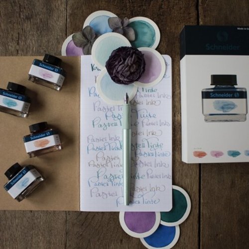 Schneider Coloured Ink Pots, Pastel Gift Set 1, 4 Colours - 143701