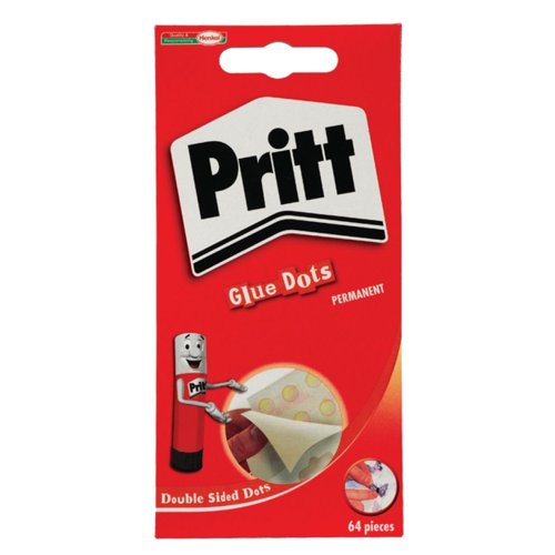 Pritt Glue Dots Permanant 64pk Hang Card - 1444964