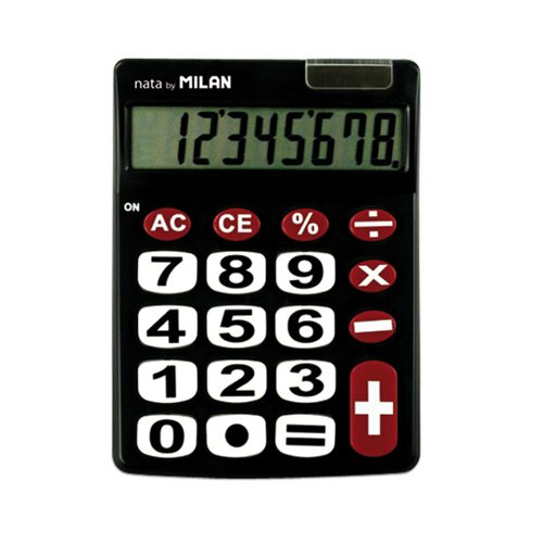 Milan Desk Calculator; 8 Digit; Giant Keys & Display 