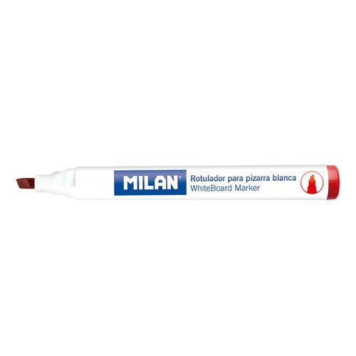 Milan Whiteboard Marker Chisel Tip - Red ( Box 12 ) - 16528123