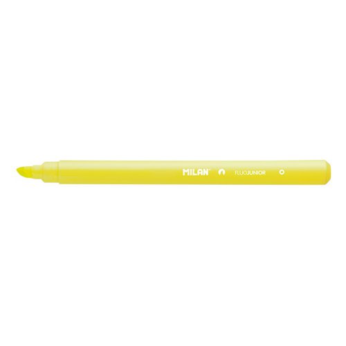 Milan Flou Yellow Slimline 1-4mm Chisel Tip Highlighter; Pk22 - 16828225